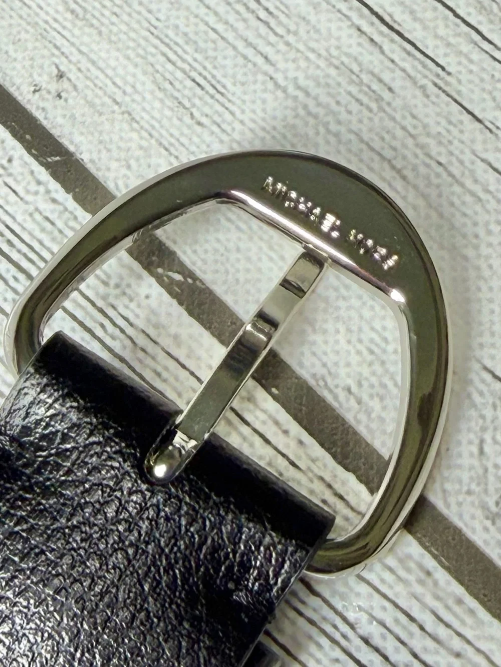 BRAND NEW Michael Kors Small Black Women's 38 mm Pebble Belt